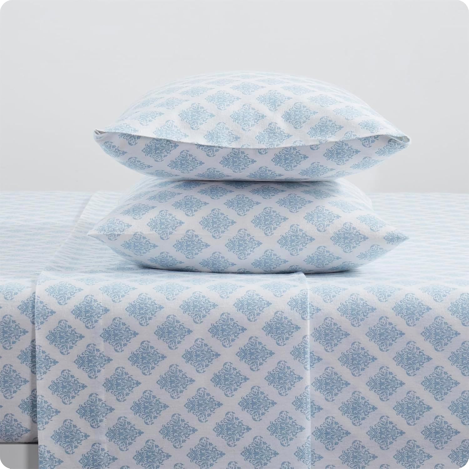  Home Brushed Flannel 4-Piece Bedding Set