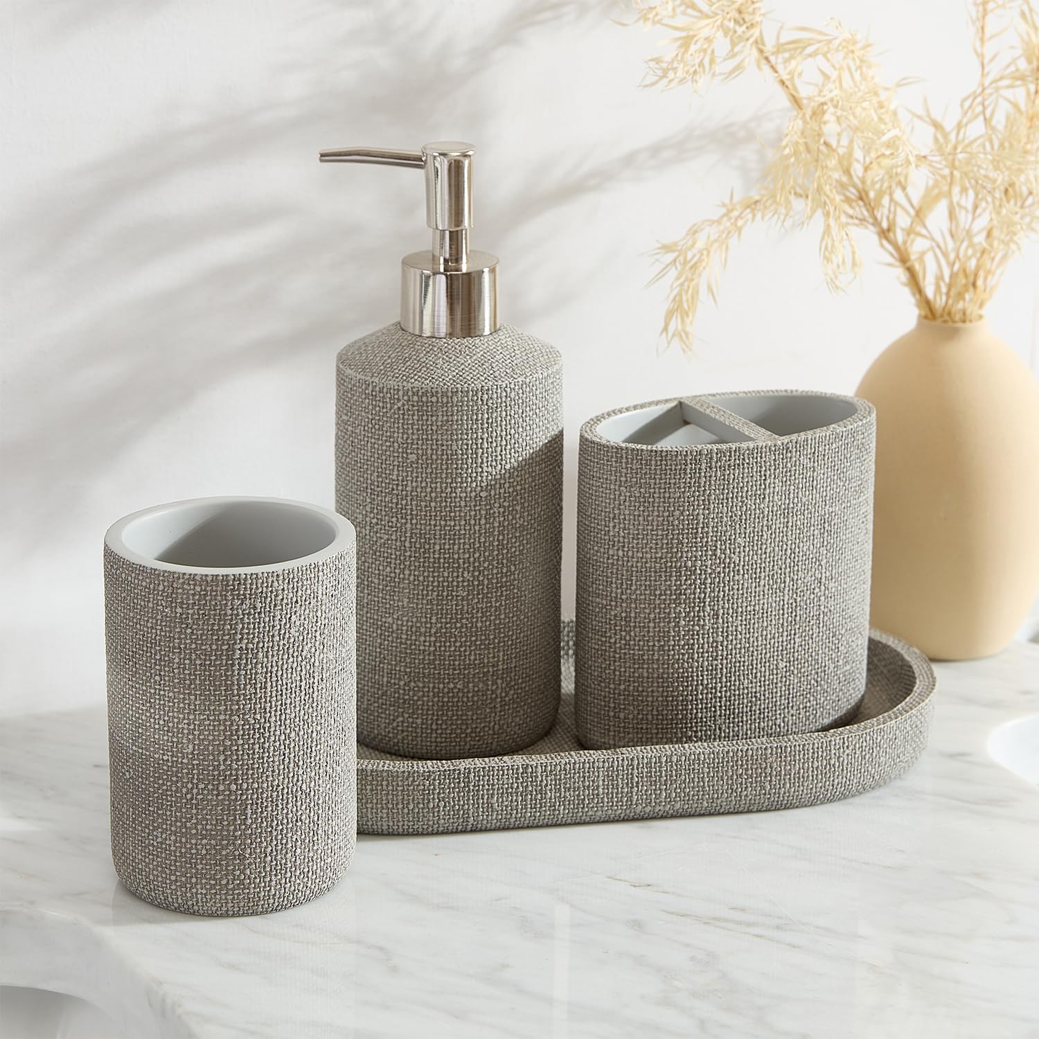 Home Bathroom Organizer Set - 4-Piece